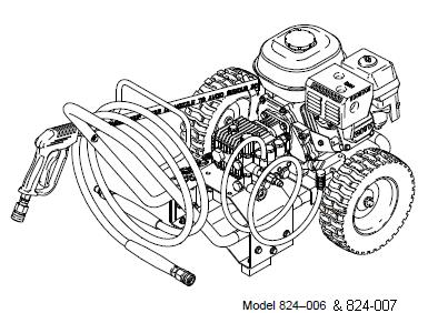 GRACO 2000 (824006) Cold Water Pressure Washer Breakdown, Parts, Pump, Repair Kits & Owners Manual.